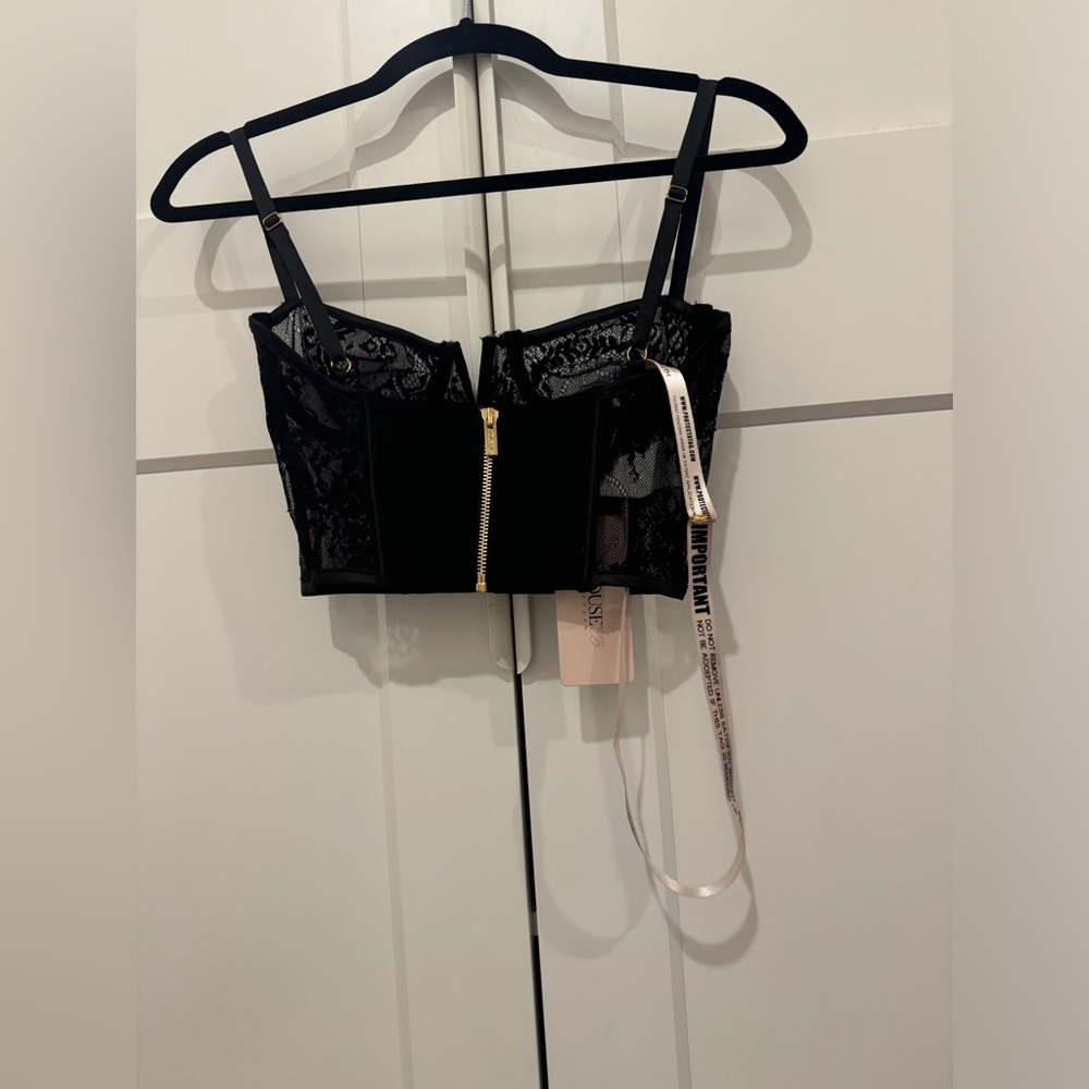 House of CB Kya lace satin bustier corset top - Picture 6 of 7
